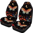 thumbnail image 4 of KUIFORTI Butterfly Car Seat Covers Full Set Black Automotive Seat Cover, Universal Fit Back Front Seat Covers, Soft Split Bench Rear Seat,Washable Seat Cover for SUV,Sedan,SUV,Van, 4 of 6