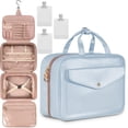 thumbnail image 1 of Neceser de Viaje para Mujer 5 Piezas, Bolsa de Aseo Impermeable con Gancho Colgante, Organizador Cosméticos Grande Capacidad para Maquillaje, Artículos de Tocador, Viajes, Gimnasio, Regalo Mujer, 1 of 6