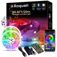 thumbnail image 1 of Bluetooth LED Light Strip 65.6FT/20M 5050 RGB Strip Lights Music Sync Color Changing Rope Lights FlexibTape Light Kit with APP Controller for Bedroom Home Kitchen, 1 of 7