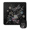 thumbnail image 2 of HELLHERO Dragonfly Floral Sewing Machine Pad Waterproof, Durable Mat Fabric Polyester with Storage Cylinder Easy to Clean Storage Bag for Most Sewing Machine Table, 2 of 5