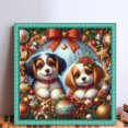 thumbnail image 2 of Hilo Algodón Ecológico Bordado 11CT Dos Cachorros Punto Cruz 50x50cm, 2 of 9