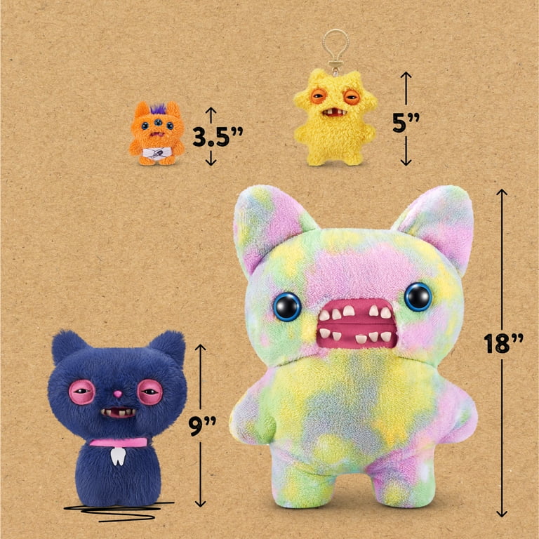 Fuggler Alley Cats 9 inch (Cheezee), Funny Ugly Monster Stuffed