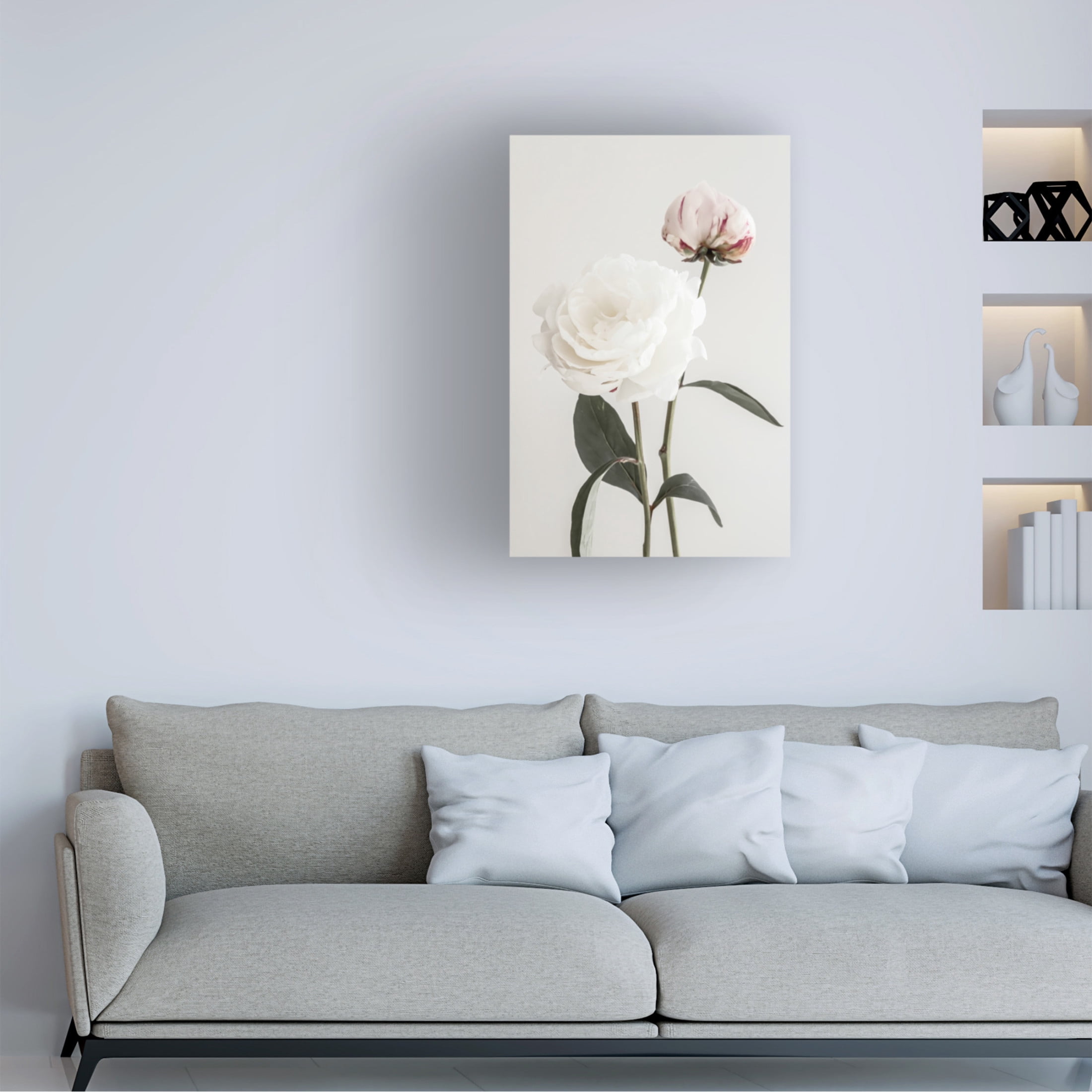 Pictufy Studio III 'Peony 12' Canvas Art - 16 x 24 Inches