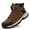 Brown, variant on Mens Hiking Boots Waterproof Outdoor Work Boots Non-Slip Traction Ankle Support Shoes for Trekking Camping