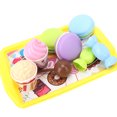 thumbnail image 4 of Mini carrito de compras para niños, carrito de supermercado, juego de rol, juego de comida de plástico, caja registradora de postre de juguete, 4 of 5