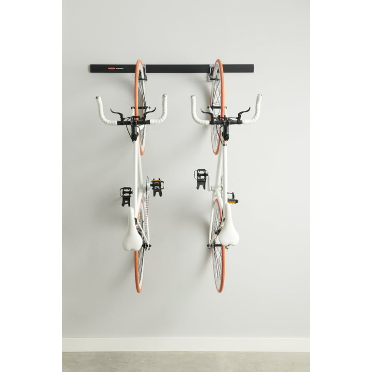Rubbermaid FastTrack Garage 3-Piece Bike Storage Kit with 32 Rail and 2  Vertical Hooks 
