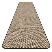 House, Home and More Skid-Resistant Carpet Runner - Black Ripple - 18 Feet X 36 Inches