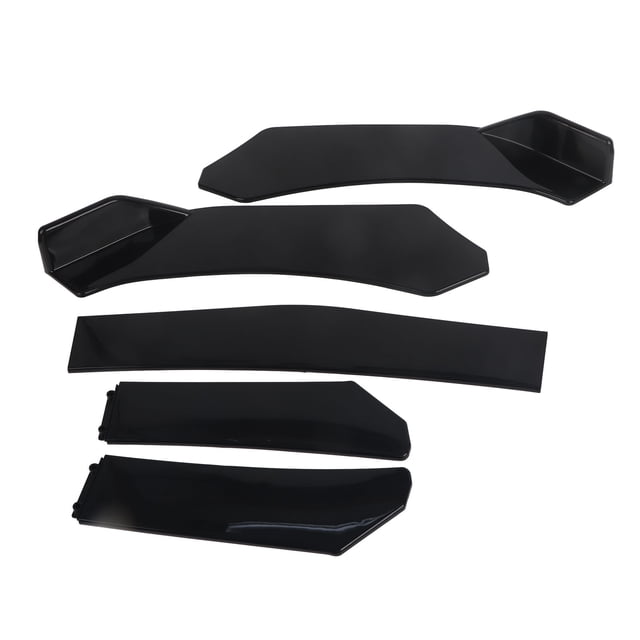 Front Bumper Lip Body Set, Canard Protector Anti Collision Nonfading 5pcs Wear Resistant For Car