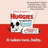 Huggies Simply Clean Fresh Baby Wipes, Unscented, 3 Flip-Top Packs (192 Total Wipes)