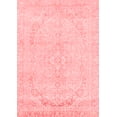 thumbnail image 1 of Ahgly Company Machine Washable Indoor Rectangle Abstract Red Modern Area Rugs, 4' x 6', 1 of 4