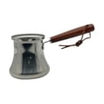 thumbnail image 3 of Tnarru Cafetière Turque en Acier Inoxydable Chocolat Chaleur Dessus de Cuisinière avec Bec Verseur Cafetière Casserole à Lait pour Café Maison Restaurant 250 ml, 3 of 8