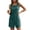 Mint Green, variant on Womens Sleeveless Crew Neck Solid Color Textured Crinkle Fabric Romper Shorts with Side Pockets Loose Fit Casual Short Jumpsuit