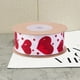 thumbnail image 3 of Cinta de satén de poliéster de una sola cara con estampado de corazón rojo y blanco de 10 yardas y 1 pulgada, rollos con carrete, 3 of 5