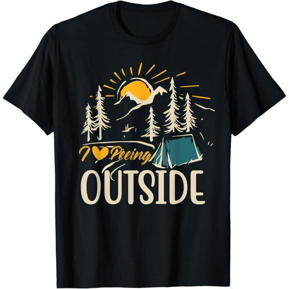 Camping i love peeing outside T-Shirt