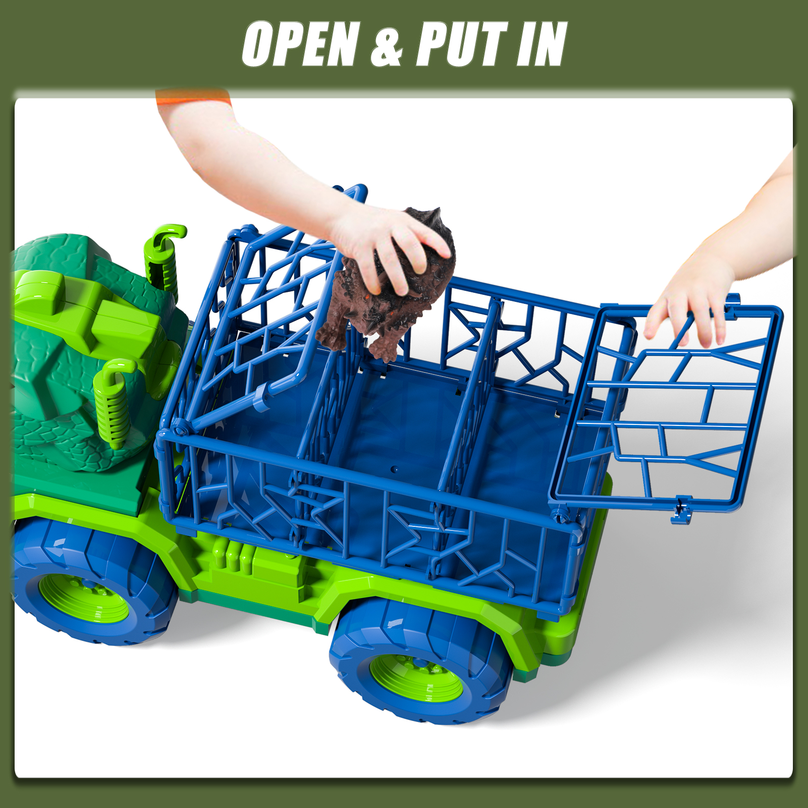 Lucky Doug Dinosaur Transport Truck Toy Set photo 4