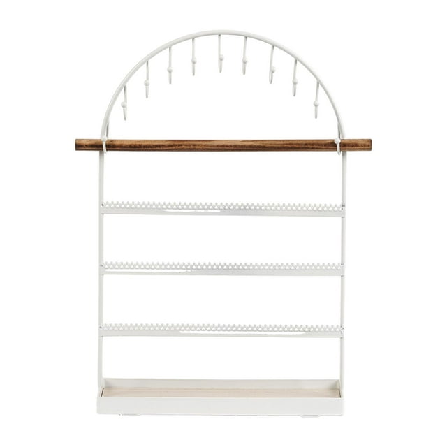 MERIGLARE Jewelry Holder Multifunctional Keep Tidy 5 Tier for Tradeshow Showcase Store white
