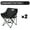Blackx2pcs, variant on Outdoor Folding Moon Chair Portable Chair Camping Chair Picnic Gear Fishing Small Horse Stool Student Sketching
