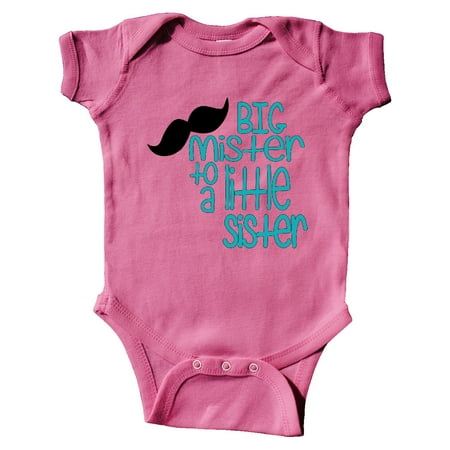 

Inktastic Big Mister to a Little Sister Gift Baby Boy Bodysuit
