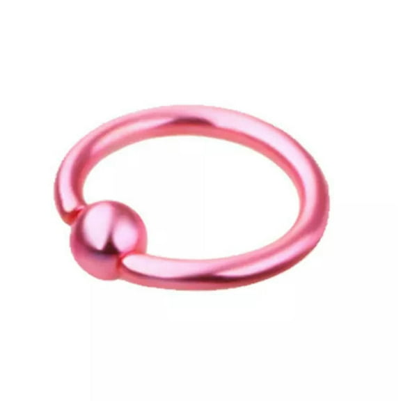 GKNET Nose Ring Hoop Stainless Steel Piercing Delicate Jewelry Body Piercing Solid Fashion HOT-pink