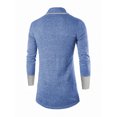 thumbnail image 2 of Lars Amadeus Men's Shawl Collar Contrast Color Knit Cardigan, 2 of 6