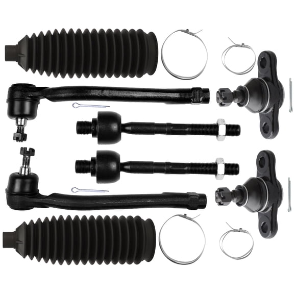 SCITOO 8pcs Front Suspension Kit Front Inner Tie Rod End Front Left Right Outer Tie Rod End Lower Ball Joint fit for Hyundai Elantra 2009-2012 for Kia Forte 2010-2013 Forte Koup 2010-2013 ES800229