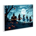 thumbnail image 3 of Stupell Industries Witch Trick Or Treaters People Painting Unframed Art Print Wall Art, 15 x 10, 3 of 7