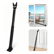 XIBUFE 1 Pack Door Security Bar, Patio Door Lock, 20-50 in | Sliding Glass Door Security Bar for Patio Door, Window Security and Door Stopper Protection, Black