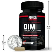 Force Factor DIM Supplement, 300mg Diindolylmethane to Help Decrease Estrogen in Men & Women, Support Hormone Health, Superior Absorption, 30 Capsules