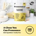 thumbnail image 2 of Detergente para ropa en polvo Pronounce Earth-Derived Lemon 120L, 2 of 9