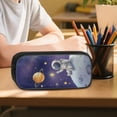 thumbnail image 6 of Kuiaobaty Astronaut Print Backpack and Lunch Bag Set for Boys Moon Stars Print Backpack Pencil Case with Bottle Holder Roomy Casual School Bag with Lunch Box for Travel Camping Picnic, 6 of 7