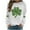 Shirts-White, variant on Gamivast St Patricks Day Sweatshirt for Women Funny Graphic Raglan Long Sleeve Tops Loose Fitted Crew Neck Holiday Shirts Casual Holiday Outfits