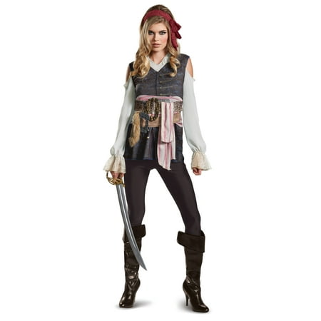 Disney Pirates Of The Caribbean 5 Jack Sparrow Adult Womens Costume