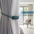 thumbnail image 6 of Municipal 2 Pack Black Strong Magnetic Curtain Tiebacks Outdoor Elegant Decorative Tie Backs Modern Rope Tiebacks for Drapes Window Curtain Holdbacks for Draperies, 6 of 6