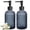 Blue-2PCS, variant on 2Pack 13.5 Oz Glass Soap Dispenser , Manual Pump Dispenser,Empty Liquid Container, Refillable Hand Soap Dispenser , Premium Bathroom soap Dispenser for Kitchen & Bathroom , Clear