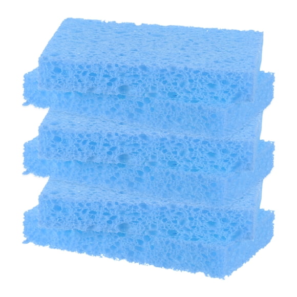 Uxcell 6-Pack Esponjas de Cocina, Esponja de Limpieza Pesada de Celulosa Ecológica Sin Rayones [Azul]