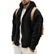 thumbnail image 1 of Sudaderas para hombre, sudaderas con capucha, chaquetas de entrenamiento de polar cálido, 1 of 7