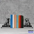 thumbnail image 2 of Handmadetneonsign Labrador Dog Metal Bookends, Labrador Dog Name Bookend, Pet Lover Gift Table Bookshelf Decor 80476, 2 of 4