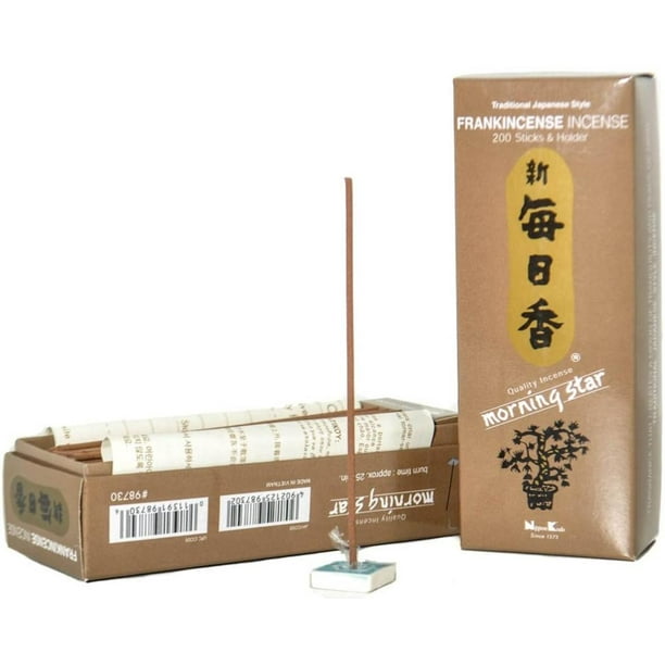 Morning Star Japanese Incense Sticks 200 Sticks & Holder (Frankincense), Morning star has been one of Nippon Kodo's best-selling products over the ...
