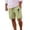 Light Green@GC@, variant on CONZONE Mens Linen Shorts Elastic Waist Drawstring Summer Beach Shorts for Men Hawaiian Graphic Lightweight Loose Fit Outdoor Shorts With Pockets