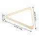 thumbnail image 2 of WEUVEB 1Ud Soporte Triangular Para Bolas De Billar En ABS Beige Con Duradero Y, 2 of 8