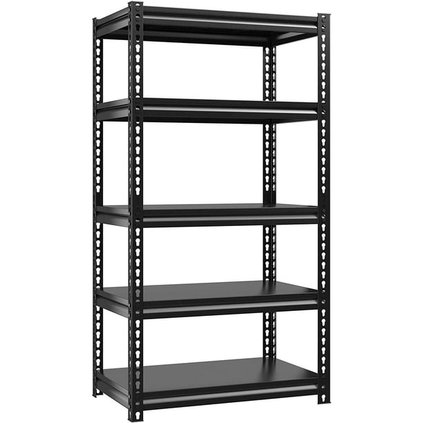 Slsy 2500 lbs 5 Tier Garage Shelves, Heavy Duty Storage Shelves for