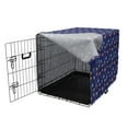 thumbnail image 3 of Alien Dog Crate Cover, Various Outer World Objects Cosmic Pattern with Astronaut and Constellations, Easy to Use Pet Kennel Cover Small Dogs Puppies Kittens, 7 Sizes, Indigo Multicolor, by Ambesonne, 3 of 6