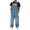 thumbnail image 2 of Blekii Men's Denim Overalls, Suspenders Style Jumpsuit with Multiple Pockets, Baggy Fashion Jeans for Streetwear, Unique Statement Piece, Functional Yet Stylish Overalls for Work Or, 2 of 7
