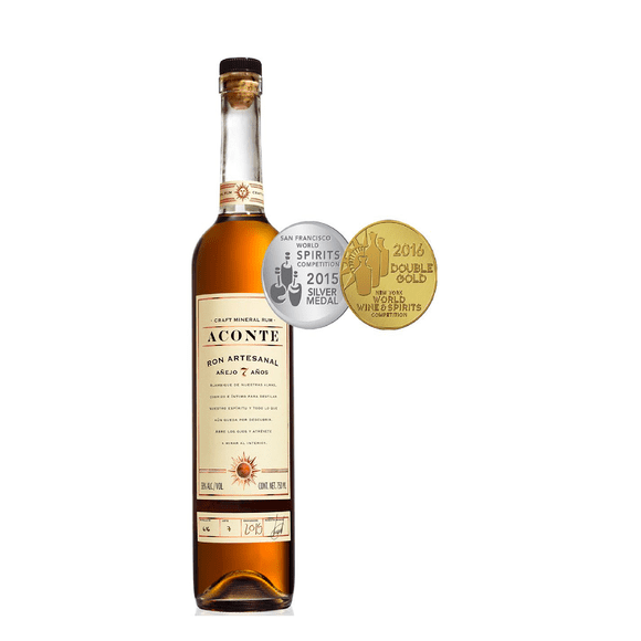 Ron Añejo 7 años, Aconte, 750 ml Aconte Ron