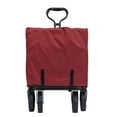 thumbnail image 4 of Mac Sports Chariot Utilitaire de Jardin Extérieur Pliable et Rabattable avec Table, Bordeaux, 4 of 7