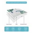 thumbnail image 5 of Quilts Full Size Bedding Set, Teal Turtles Coastal Lightweight Quilted Comforter, Summer Ocean Sea Watercolor Soft Reversible Bedspread Coverlet with Pillow Covers for All Season, 78" x 90", 5 of 7