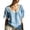 Blue, variant on 3/4 Length Sleeve Tops for Women Lace Patch Casual Dressy Blouses Boho Trendy Shirts Round Neck Loose Fit Tunics