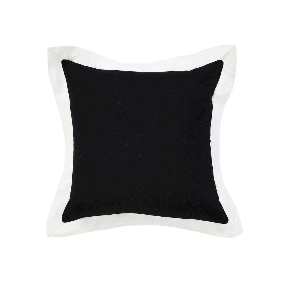 LR Home Bordered Flange Frame Throw Pillow