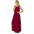thumbnail image 2 of Bimba Women Long Maxi Half Lined Georgette Made Sleeveless Custom Dress, 2 of 6