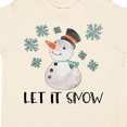 thumbnail image 4 of Inktastic Let It Snow Cute Snowman in Hat and Scarf Boys or Girls Toddler T-Shirt, 4 of 5